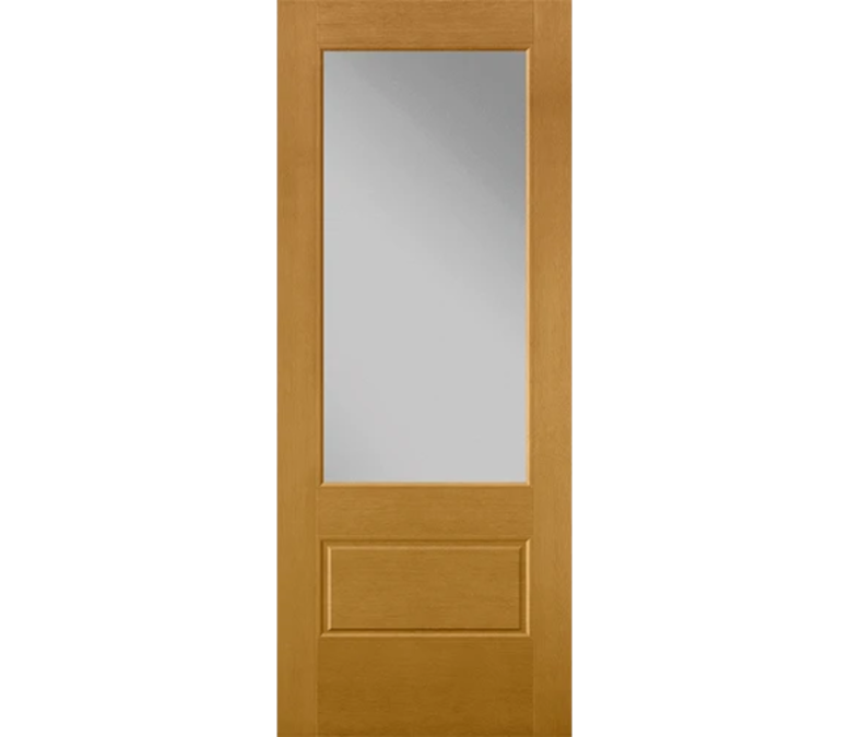 Fresno 3 Quaters Light Fiberglass Entry Door