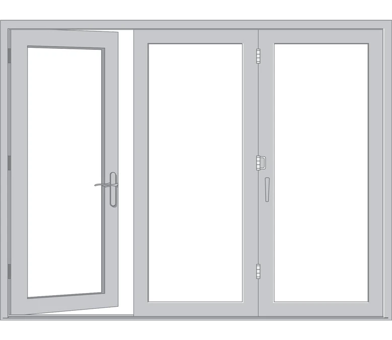 Fresno Pella Architect Reserve Series Contemporary Bifold Patio Door