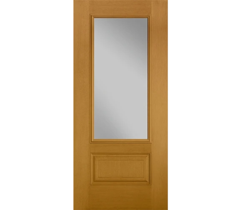 Fresno Three Quaters light Fiberglass Entry Door